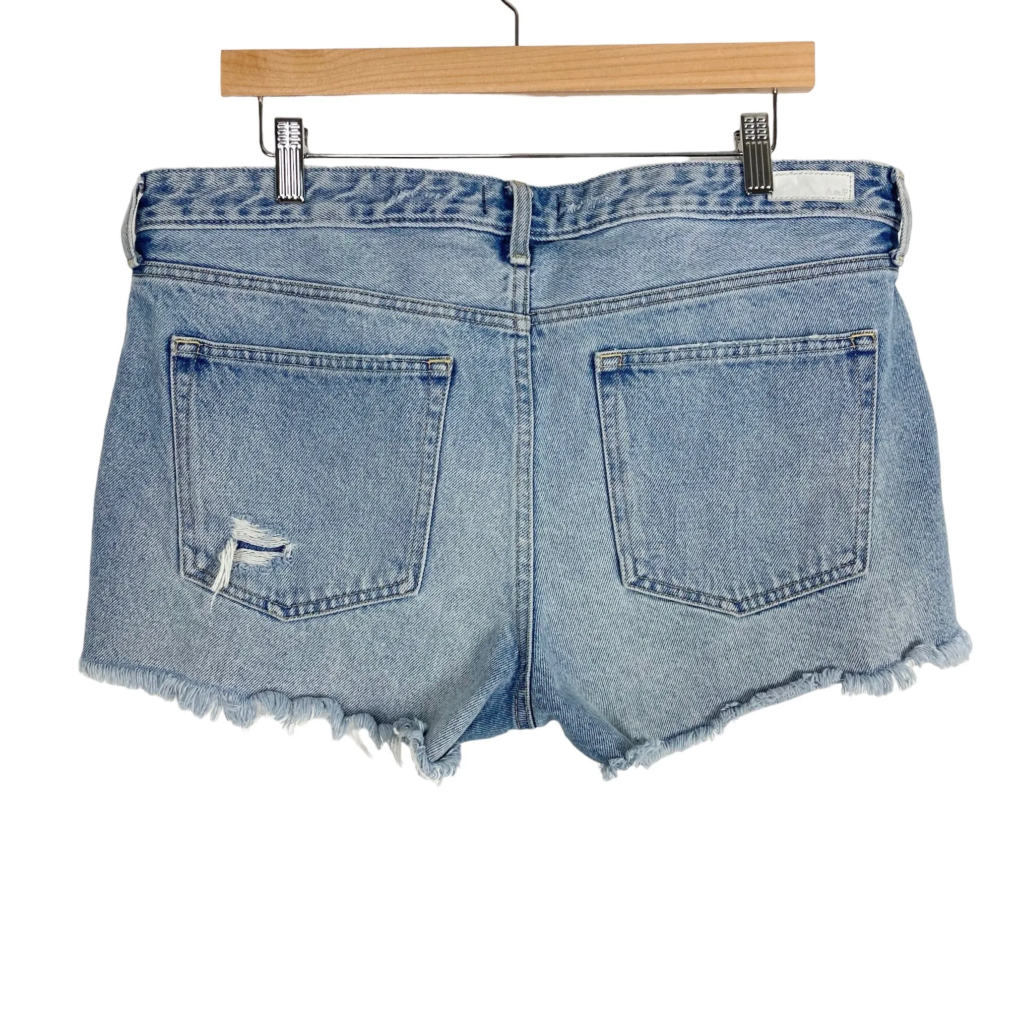 Abercrombie & Fitch Distressed Low Rise Harper Jean Shorts- Size 32/14