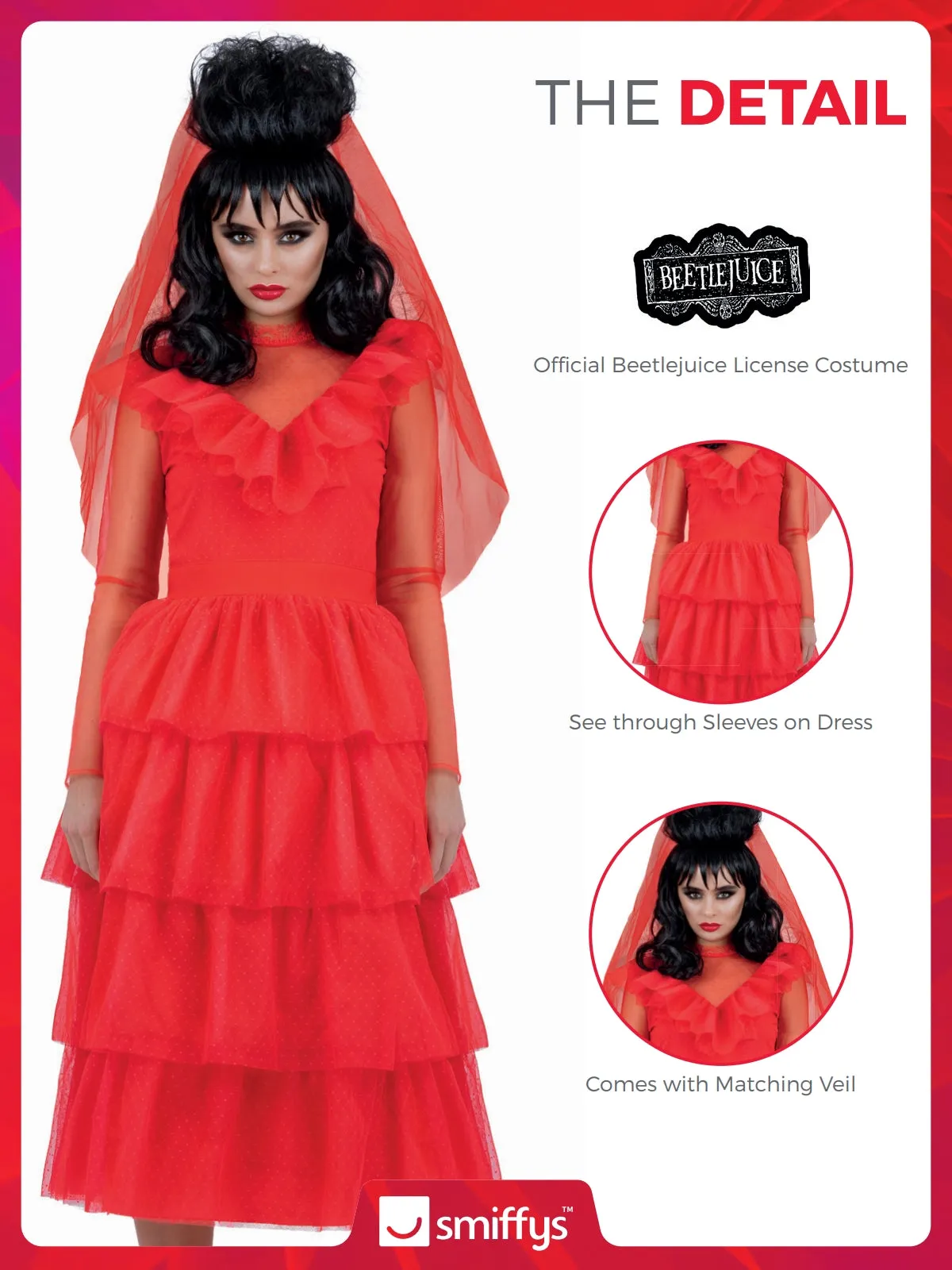 Beetlejuice, Lydia Bride Long Dress Costume