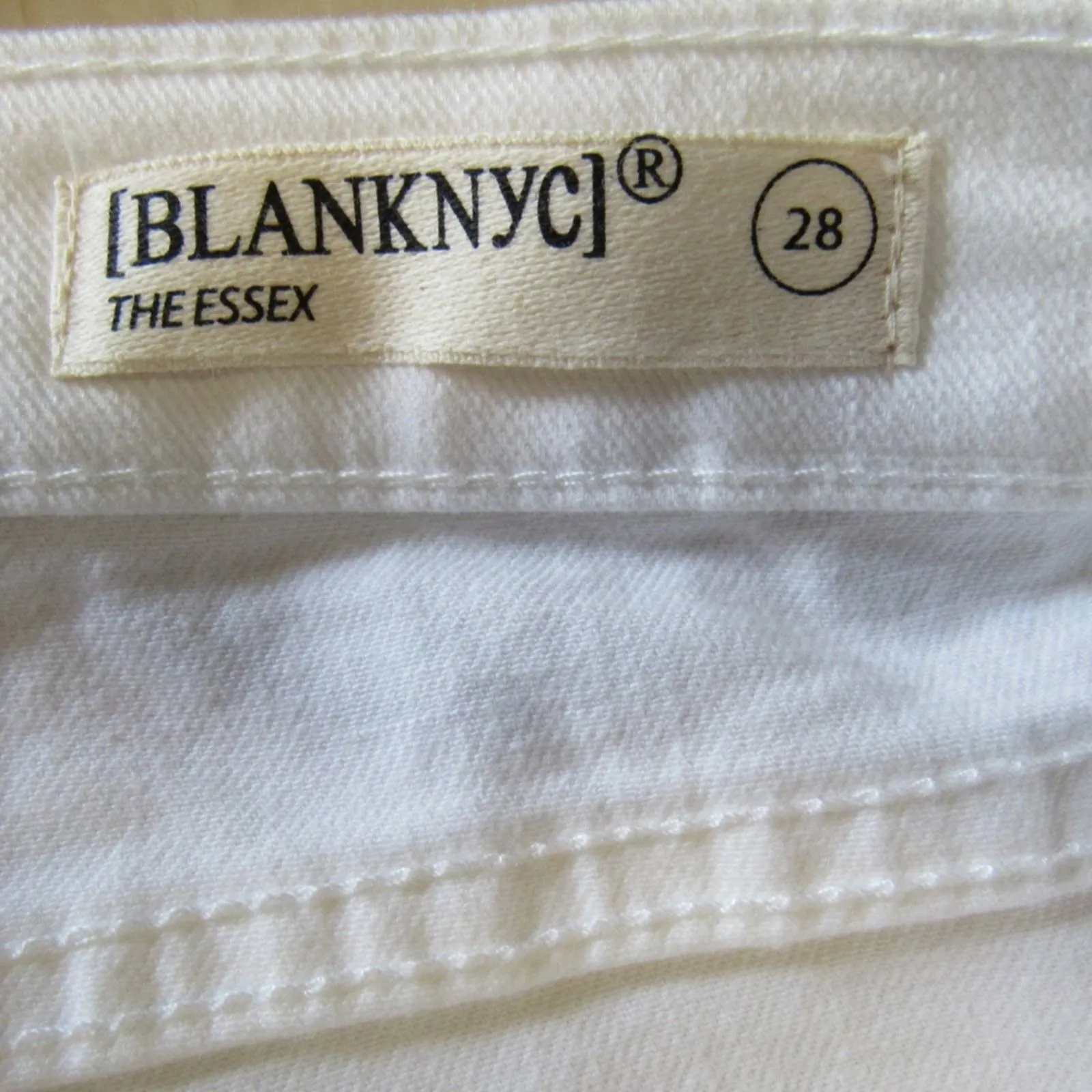Blank NYC The Essex Cutoff Denim Shorts White