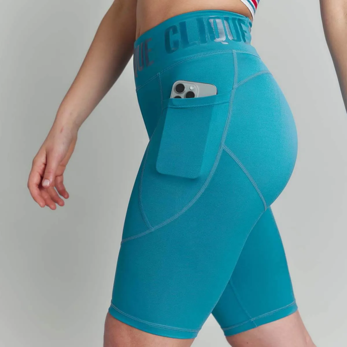 CLQ Power Biker Short - Teal
