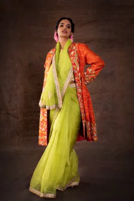 Orange Saree
